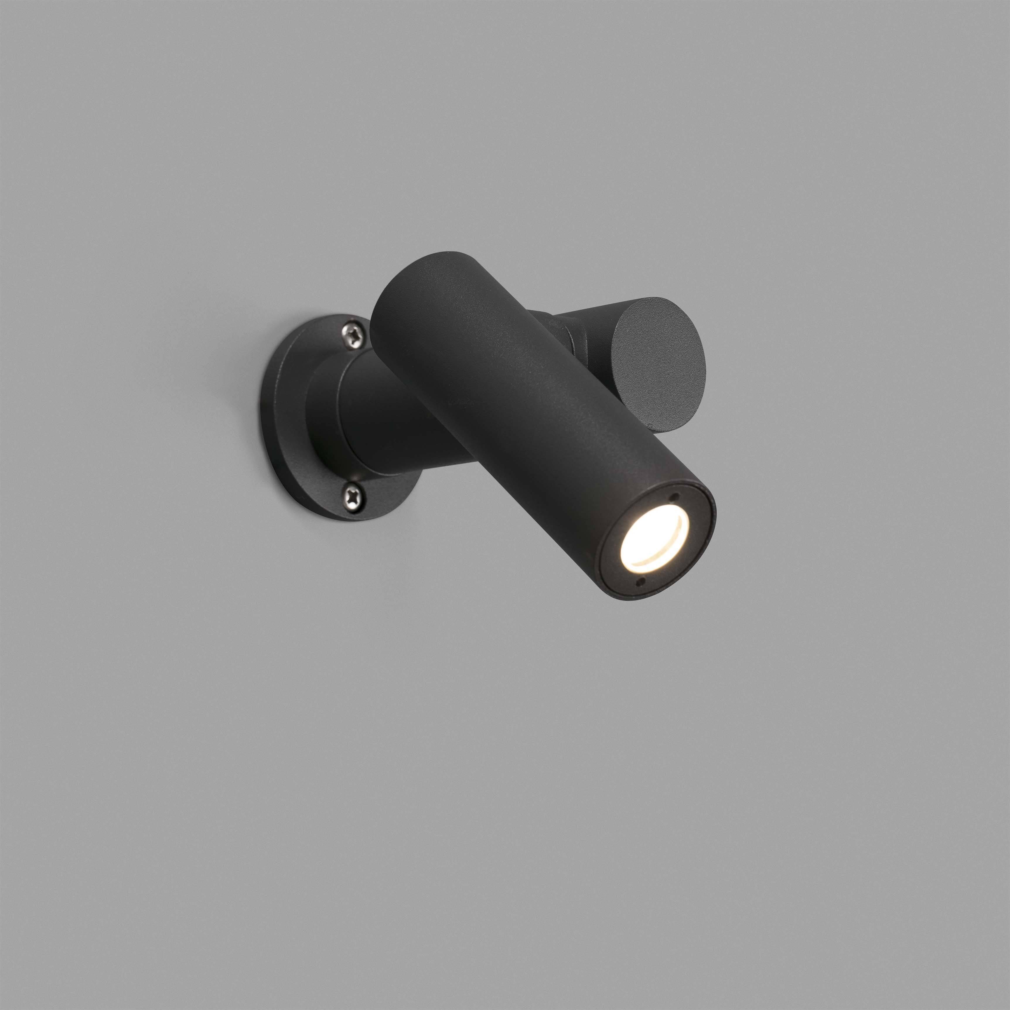 Spy Outdoor Wall Lamp Spotlight Dark Grey 6W H140 IP65